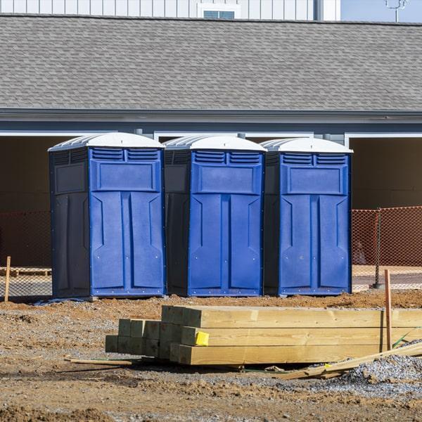 Heavy-duty construction site porta potty in Van Buren, Arkansas